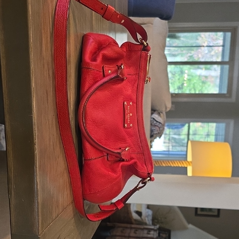Kate Spade Red Leather Women's Bag